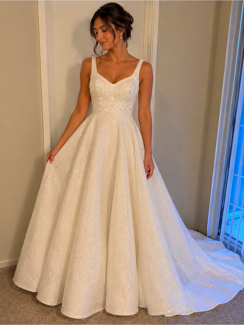 Sima Couture Wedding Dress with Sweetheart Neckline
